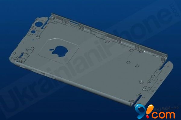 iPhone 6金属后壳渲染曝光：6毫米厚